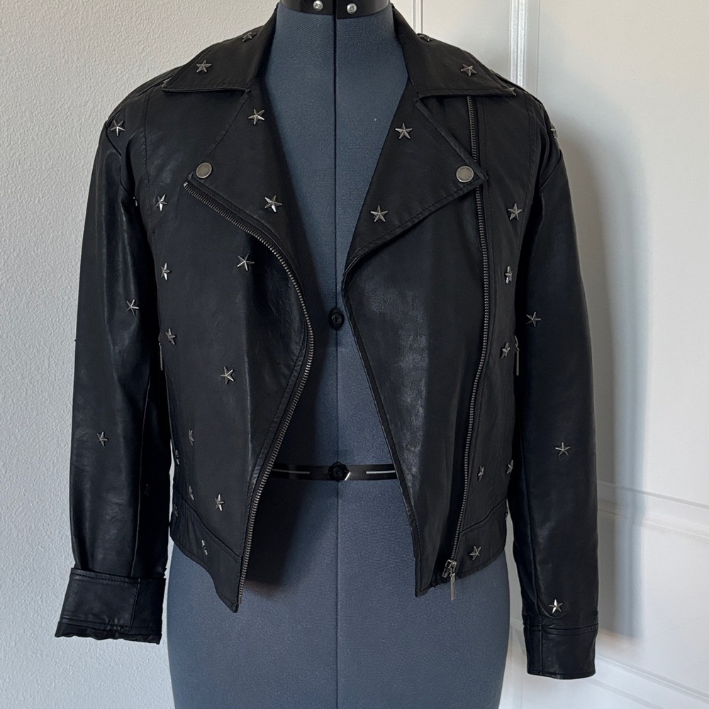Collection B Black Jacket with Star Details